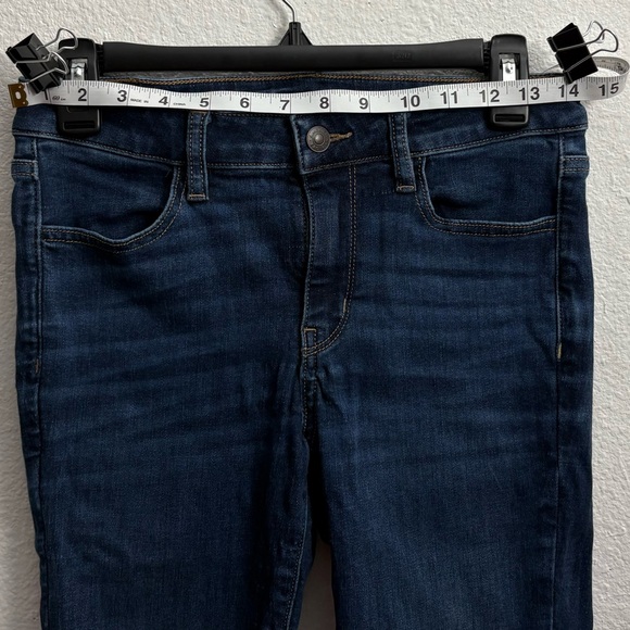 American Eagle AE Dark Blue Wash Jegging Crop Jean size 6 short - Picture 10 of 12